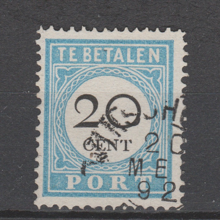Nederland 1881 P 10 A I Port gestempeld