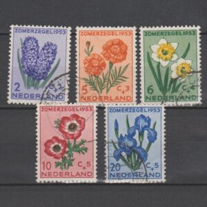 Nederland 1953 602-606 Zomerzegels gestempeld