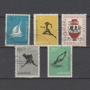 Nederland 1956 676-680 Olympische Spelen gestempeld