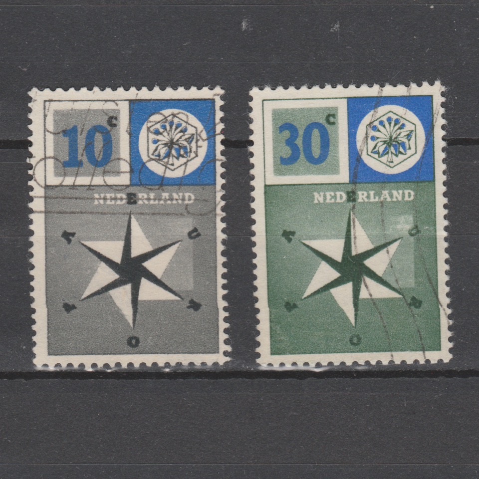 Nederland 1957 700-701 Europazegels gestempeld