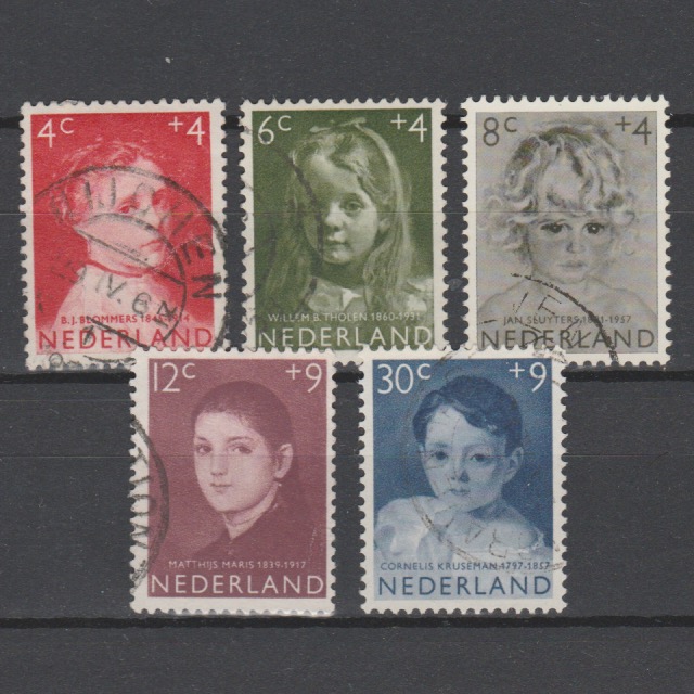 Nederland 1957 702-706 Kinderzegels gestempeld