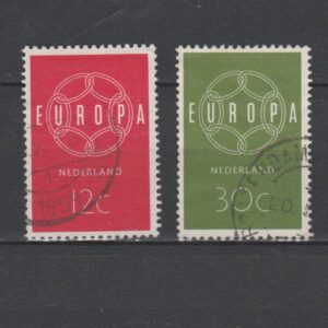 Nederland 1959 727-728 Europazegels gestempeld