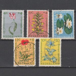 Nederland 1960 738-742 Zomerzegels gestempeld