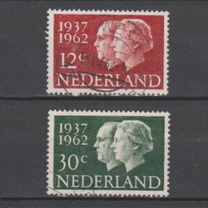 Nederland 1962 764-765 Zilveren Huwelijkszegels gestempeld