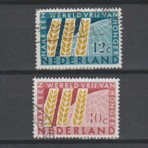 Nederland 1963 784-785 Anti-Honger gestempeld