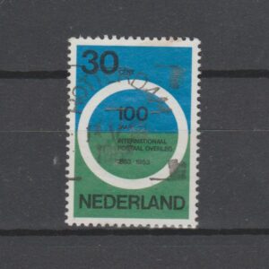 Nederland 1963 791 100 jaar Internationaal postaal overleg gestempeld