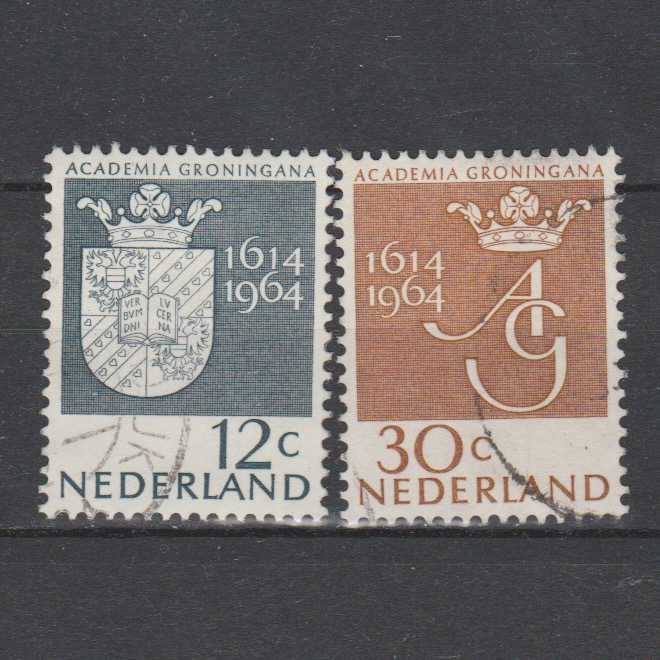 Nederland 1964 816-817 350 jaar Universiteit Groningen gestempeld