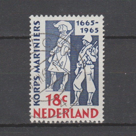 Nederland 1965 855 Korps Mariniers gestempeld