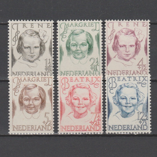Nederland 1946 454-459 Prinsessenzegels