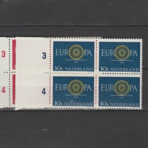 Nederland 1960 745-746 Europa in blok van 4