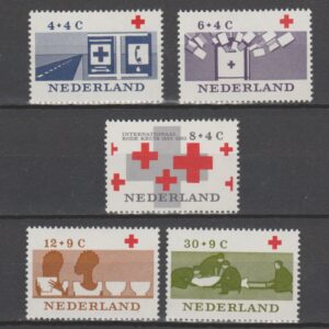 Nederland 1963 795-799 100 jaar Rode Kruis