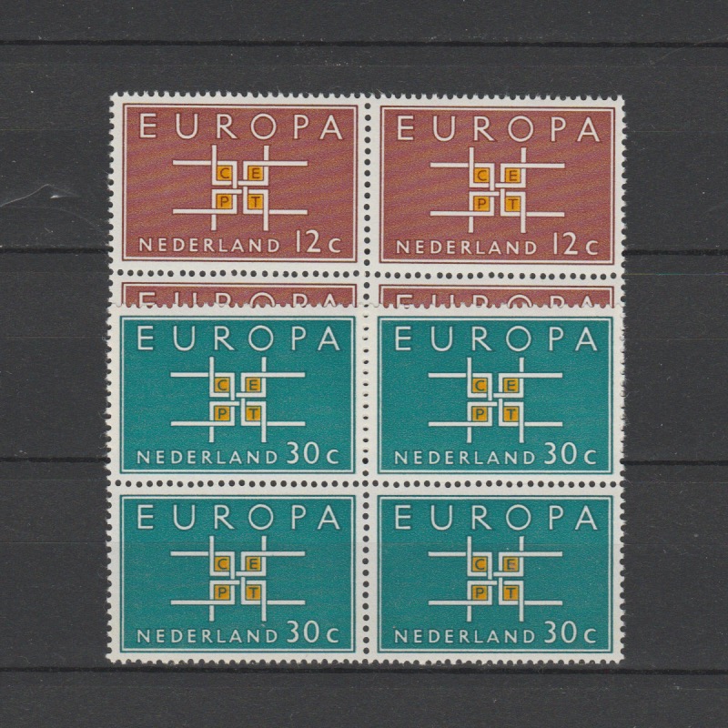 Nederland 1963 800-801 Europa in blok van 4