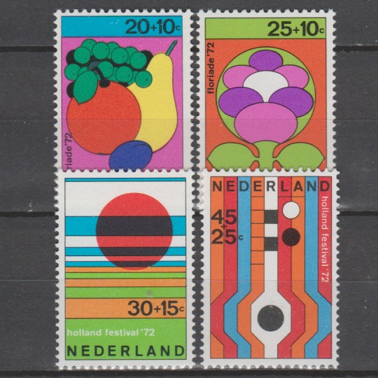 Nederland 1972 1003-1006 Zomerzegels