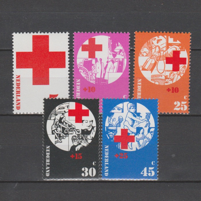 Nederland 1972 1015-1019 Rode Kruis