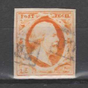 Nederland 1852 3 Willem III gestempeld