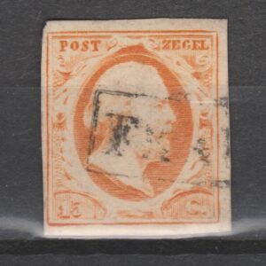 Nederland 1852 3 Willem III gestempeld