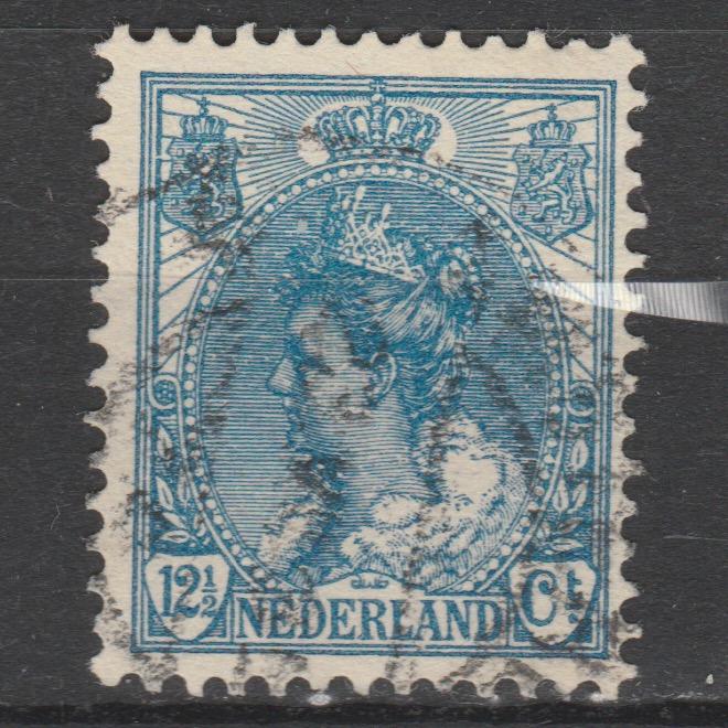 Nederland 1899 63 Wilhelmina bontkraag gestempeld