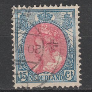 Nederland 1899 65 Wilhelmina bontkraag gestempeld