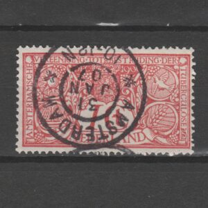 Nederland 1906 84 Plaatfout PM3 gestempeld