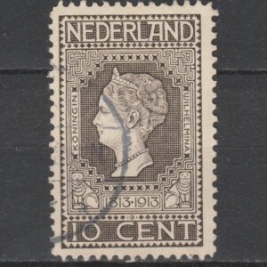 Nederland 1913 93 Plaatfout PM2 gestempeld