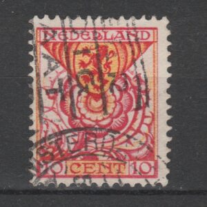 Nederland 1925 168 Plaatfout PM16 gestempeld