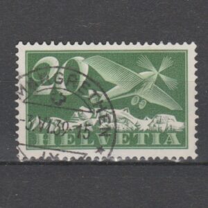 Zwitserland 1937 213z Luchtpost gestempeld