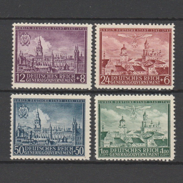 Duitsland 1942 Generalgouvernement 92-95