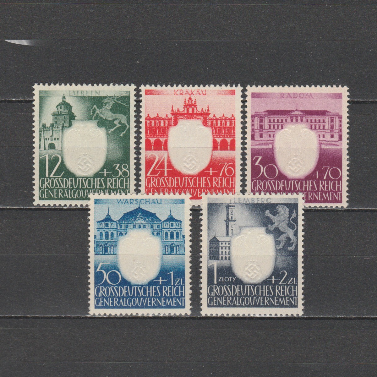 Duitsland 1943 Generalgouvernement 105-109