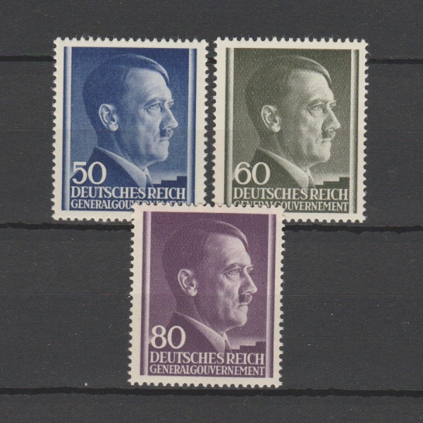 Duitsland 1943 Generalgouvernement 110-112