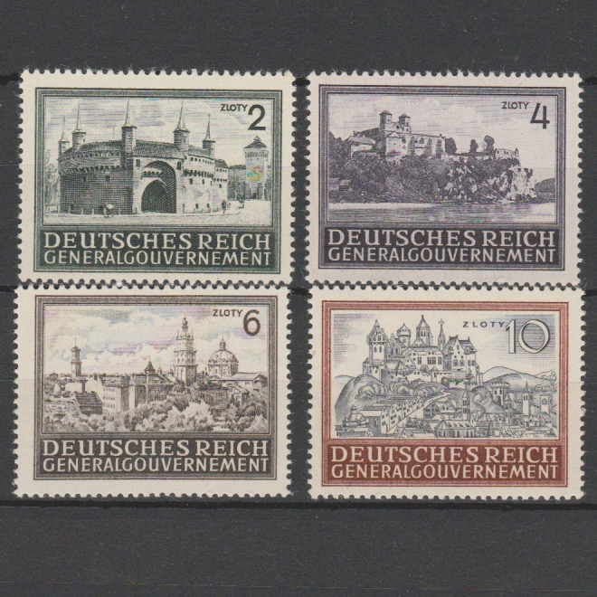 Duitsland 1943 Generalgouvernement 113-116