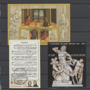 Vaticaanstad 2006 blok 69,76 & 2010 blok 96 gestempeld