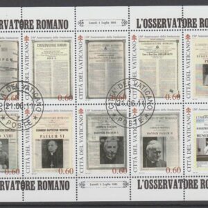 Vaticaanstad 2011 blok 103 gestempeld