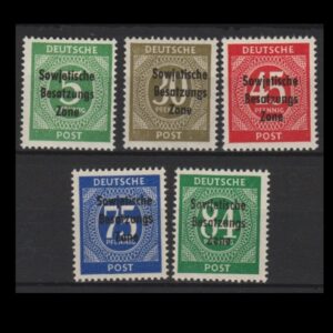 Duitsland 1948 Rusische Zone 207-211