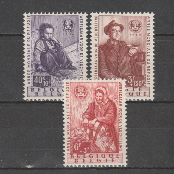 België 1960 1128-1130 Wereldjaar Vluchtelingen