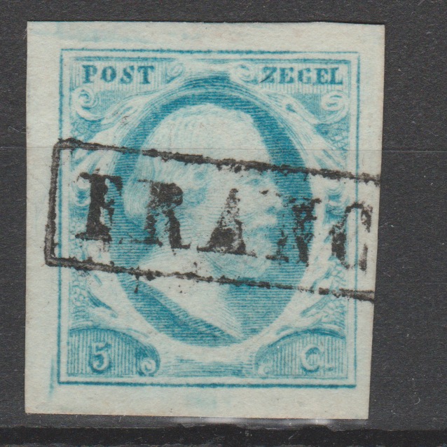 Nederland 1852 1 plaat 1p gestempeld - Afbeelding 3
