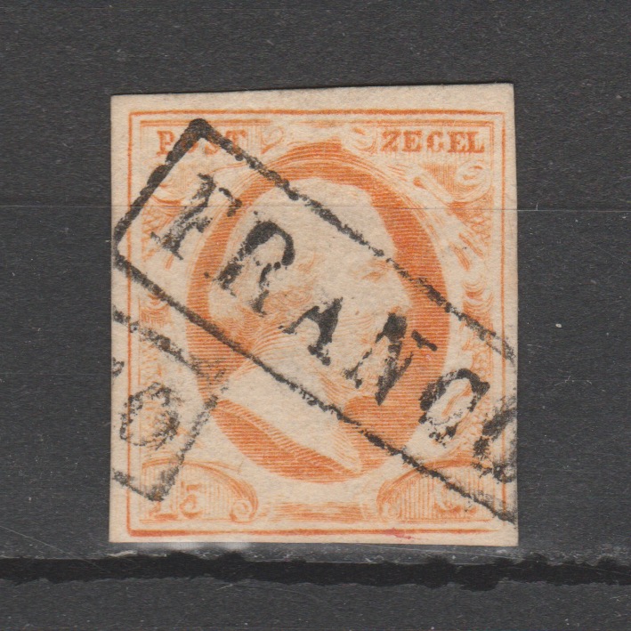 Nederland 1852 3 Willem III gestempeld