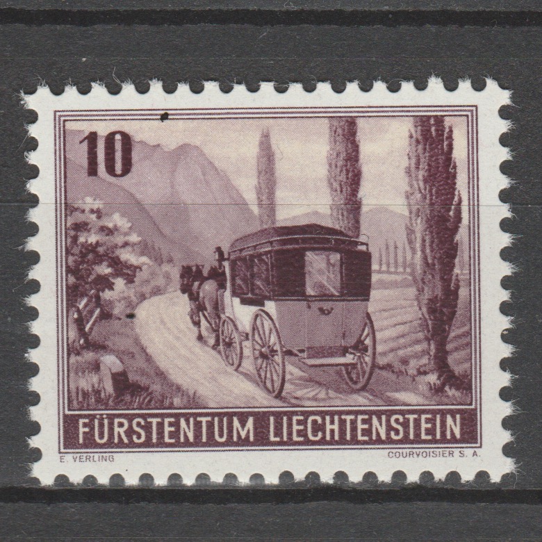 Liechtenstein 1946 248 Postkoets (uit blok 4)