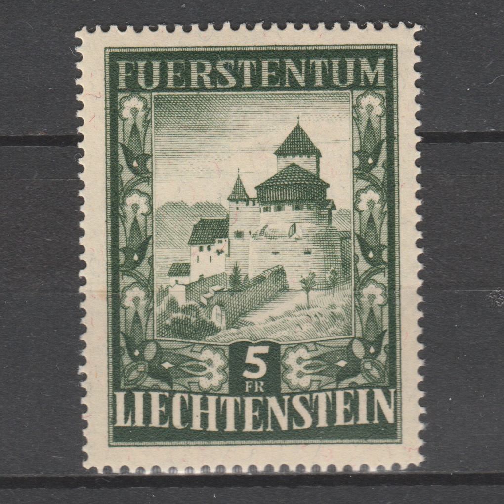 Liechtenstein 1952 309 Freimarke: Schloss Vaduz