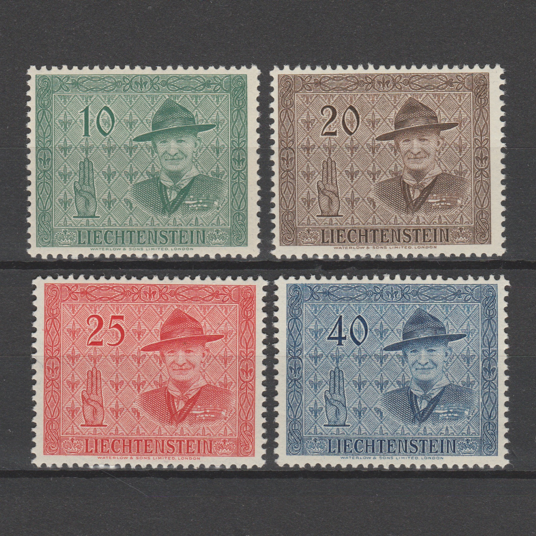 Liechtenstein 1953 315-318 Internationale Pfadfinderkonferenz
