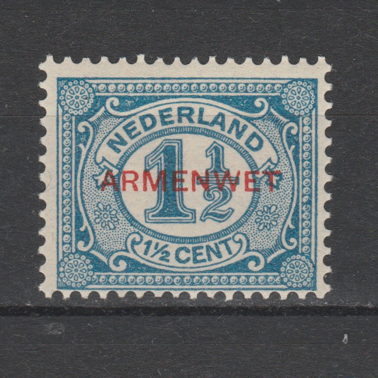 Nederland 1913 D8 Dienst Armenwet (rode opdruk)