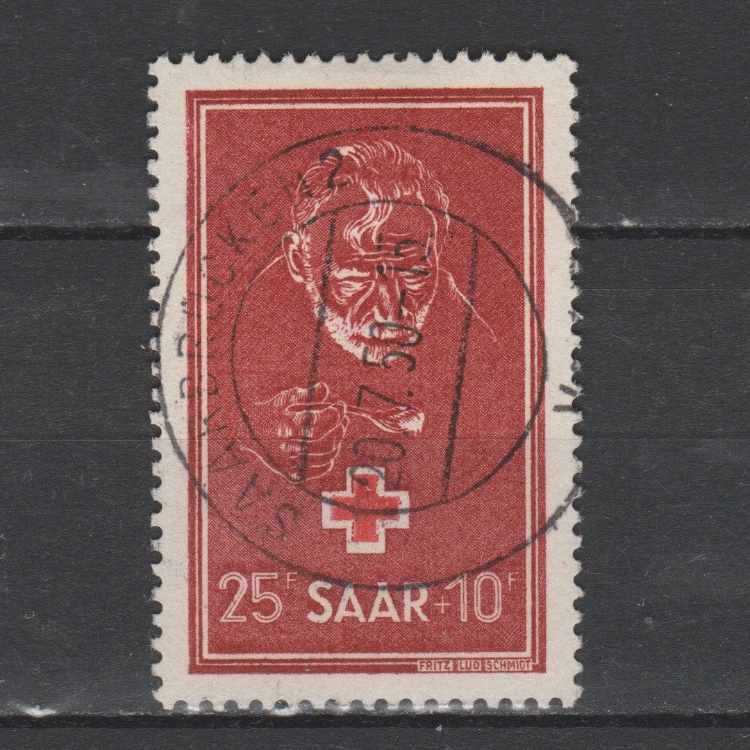 Duitsland 1950 Saar 292 gestempeld gekeurd