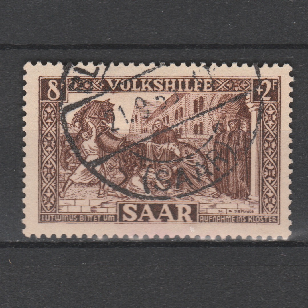 Duitsland 1950 Saar 299 gestempeld