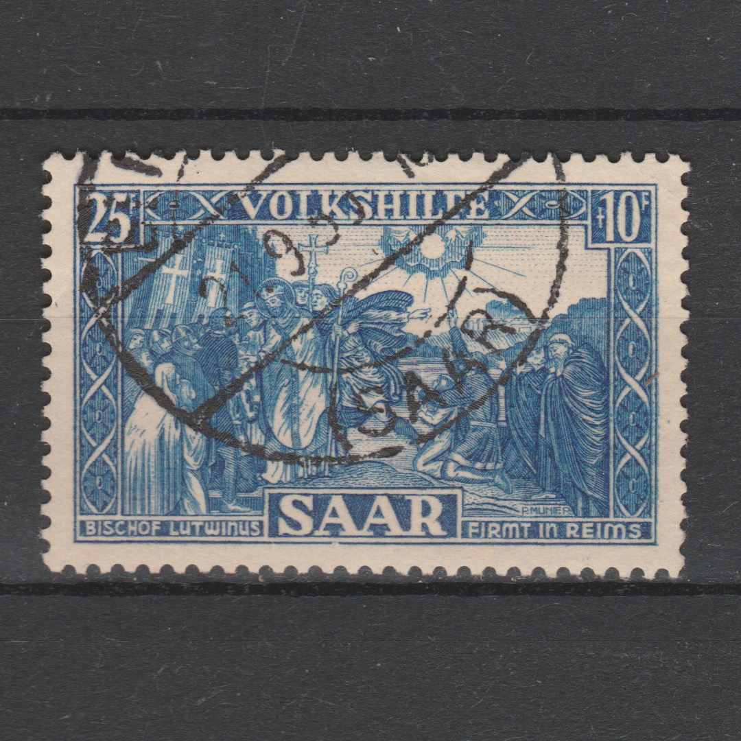Duitsland 1950 Saar 302 gestempeld