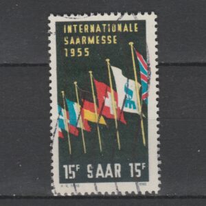 Duitsland 1955 Saar 359 gestempeld