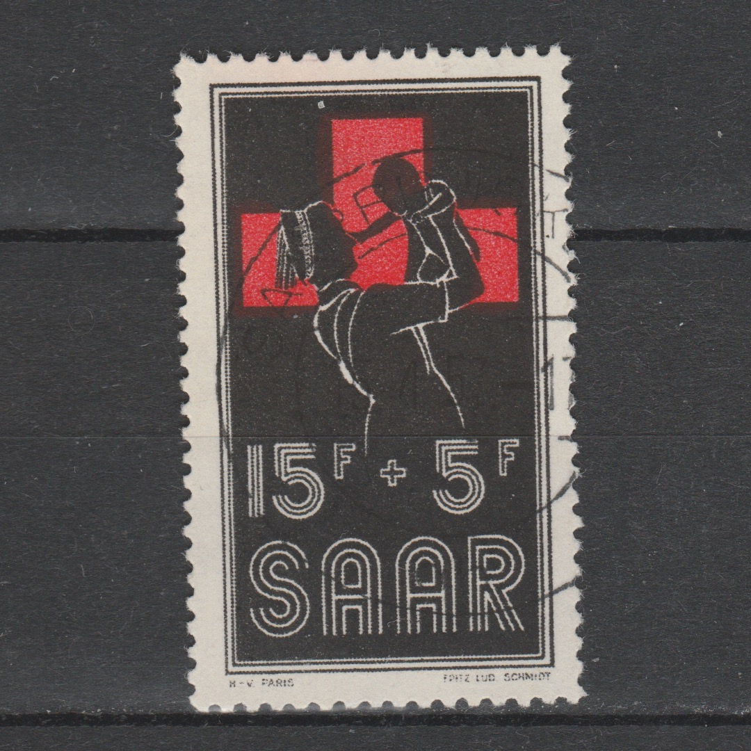 Duitsland 1955 Saar 360 gestempeld