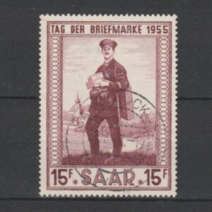 Duitsland 1955 Saar 361 gestempeld