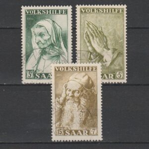 Duitsland 1955 Saar 365-367 gestempeld