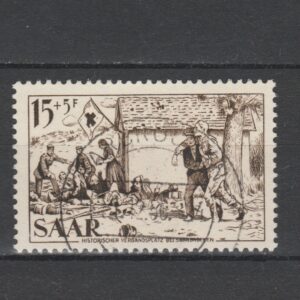Duitsland 1956 Saar 370 gestempeld