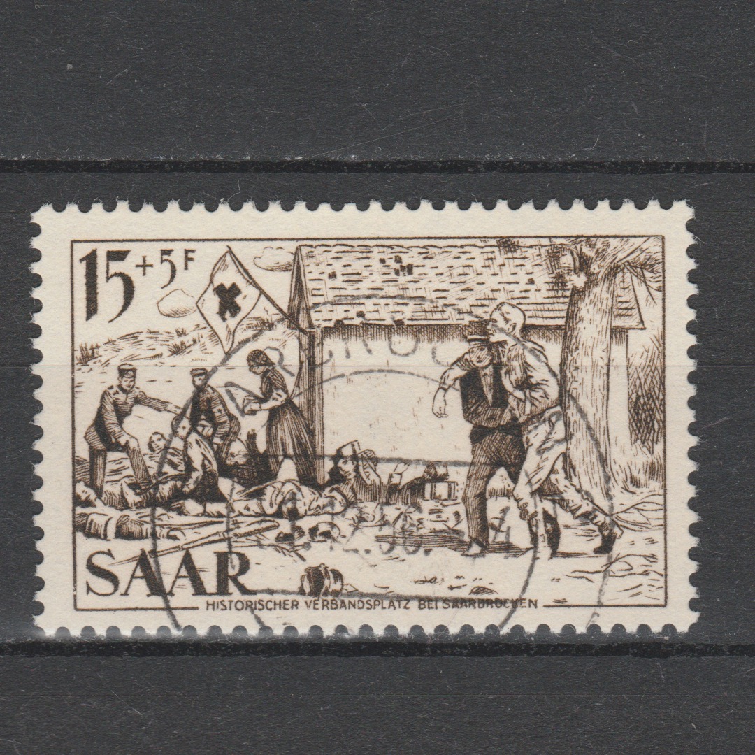 Duitsland 1956 Saar 370 gestempeld