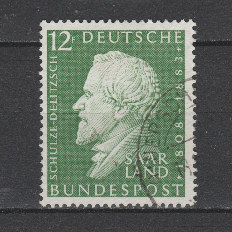 Duitsland 1958 Saarland 438 gestempeld